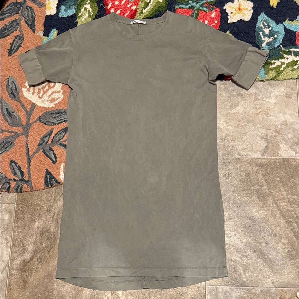 Zara Gray T-Shirt Dress